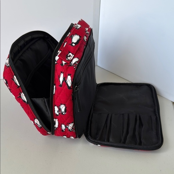 Vera Bradley Playful Penguin Red Cosmetic Case - Picture 9 of 16